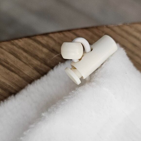 Columbia Warm Fleece Jacket Women's XL - 100% Polyester - White With Collar - Picture 9 of 11